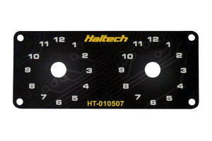 Dual Switch Panel Only - includes Yellow knob