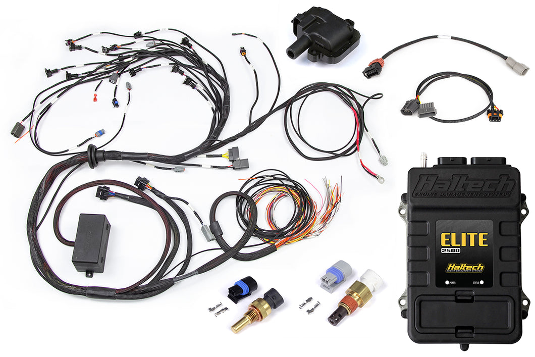 Elite 2500 with RACE FUNCTIONS - Nissan RB30 Single Cam Fully Terminated Harness ECU Kit  
Suits Bosch EV1 injector connectors