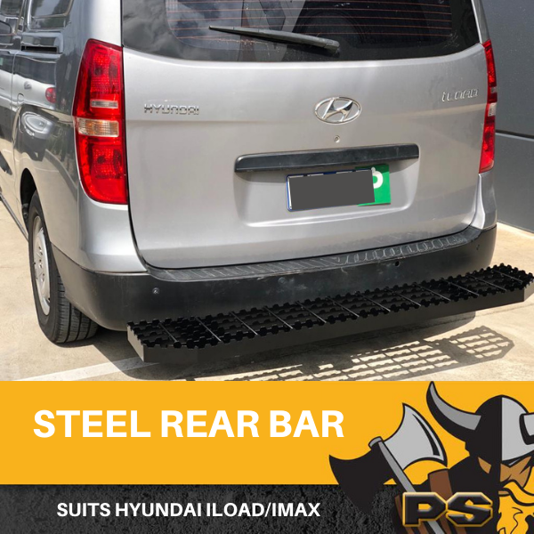 Heavy duty Black Steel Rear Bar Rear Step suit Hyundai Iload Imax