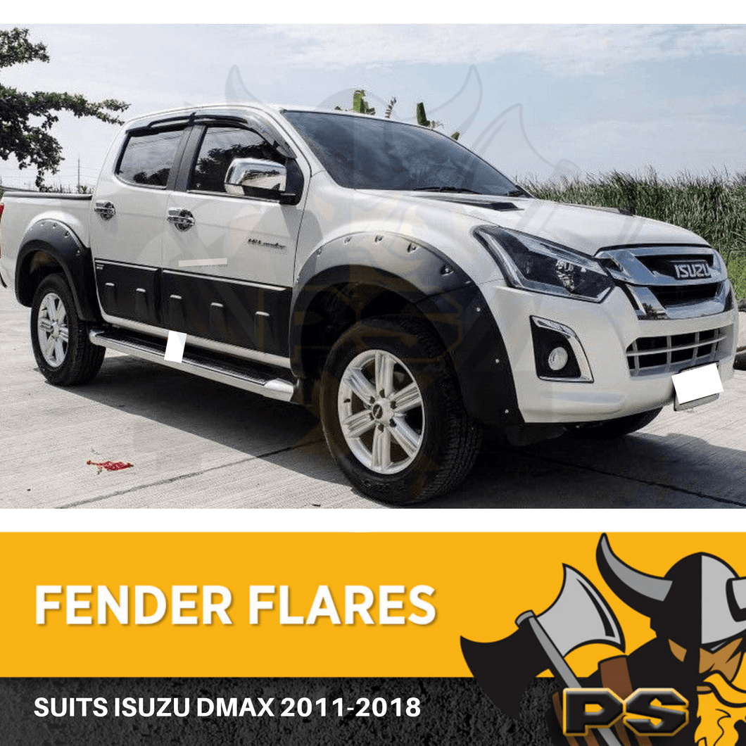 Black Jungle fender flares to suit Isuzu D-max DMAX 2012-2018 Wheel Arch