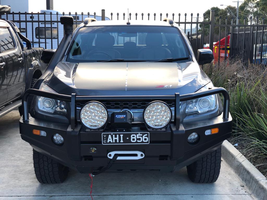 Bull Bar For Holden Colorado 2012-2016 Steel, Winch, ADR Approved
