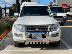 Nudge Bar 3" Stainless Steel Grille Guard to suit Mitsubishi Pajero 2007-2018