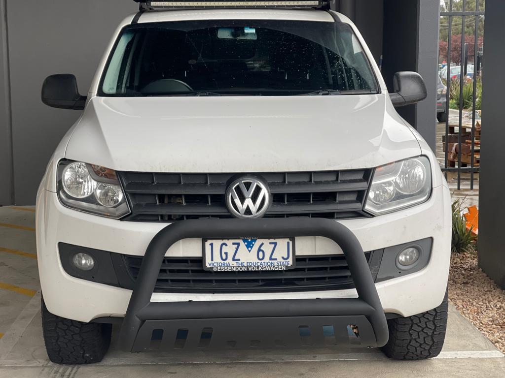Volkswagen Amarok 2010-2021 Matte Black Nudge Bar Steel Grille Guard 3 Inch
