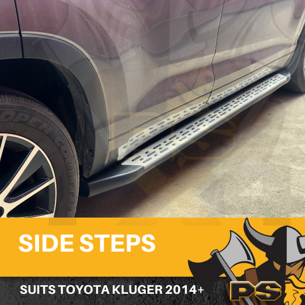 Side Steps Running Boards to Suit Toyota Kluger 2014 2015 2016 2017 2018 2019 2020