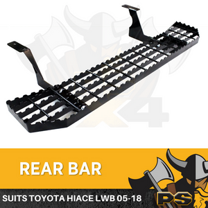 SLWB Black Rear Steel Step suit Toyota Hiace 2005-2018 Commuter