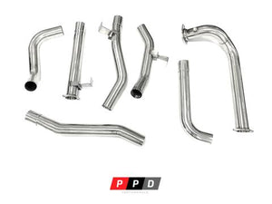 TOYOTA LANDCRUISER 78 SERIES (1999-2007) TROOP CARRIER 1HD 4.2 TD 3" STAINLESS STEEL TURBO BACK EXHAUST