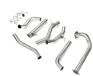 TOYOTA LANDCRUISER 78 SERIES (1999-2007) TROOP CARRIER 1HD 4.2 TD 3" STAINLESS STEEL TURBO BACK EXHAUST