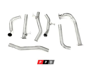 TOYOTA LANDCRUISER 78 SERIES (1999-2007) TROOP CARRIER 1HD 4.2 TD 3" STAINLESS STEEL TURBO BACK EXHAUST