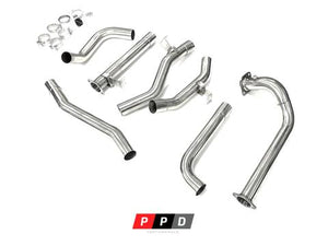 TOYOTA LANDCRUISER 78 SERIES (1999-2007) TROOP CARRIER 1HD 4.2 TD 3" STAINLESS STEEL TURBO BACK EXHAUST