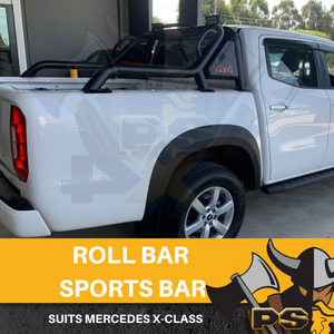PS4X4 Mercedes X-Class Roll Bar Sports Bar Steel Black 4x4