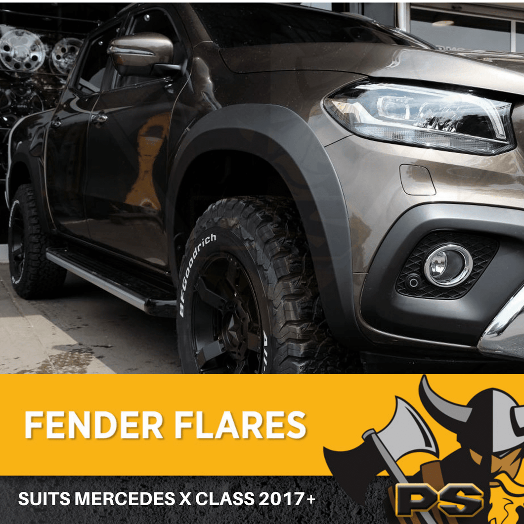 Matte Black Fender Flares For Mercedes Benz X-class X Class 2017 + Wheel Arch