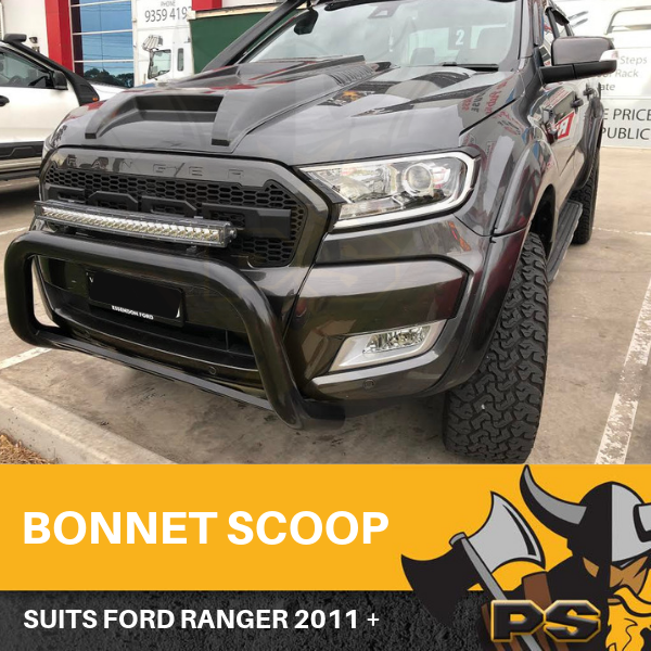 Matte Black Bonnet Scoop Hood Raptor Style For Ford Ranger 2011-2020
