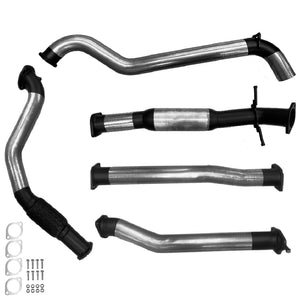 Mazda BT50 2.2L 3" Turbo Back Exhaust - No Cat With Hotdog