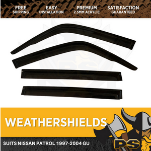 Superior Weathershields Weather Shields Window Visor Patrol Y61 GU 97-04