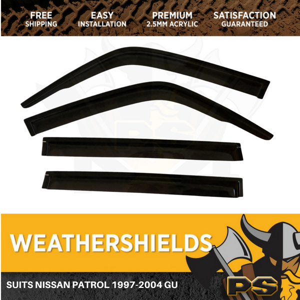 Superior Weathershields Weather Shields Window Visor Patrol Y61 GU 97-04
