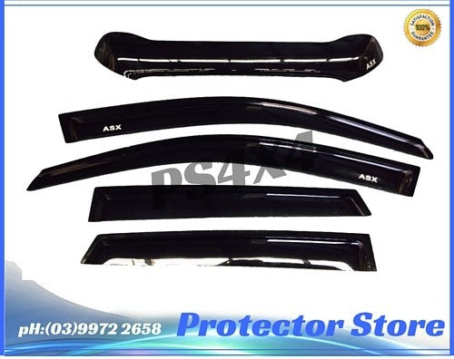 Mitsubishi ASX 2012-2016 XB Bonnet Protector & Window Visors Weather Shields