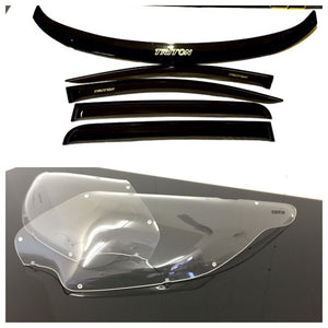 Mitsubishi Triton MQ 2015-2018 Bonnet Protector, Weather Shield & Light Covers (no writing on items i.e."TRITON" copyright)
