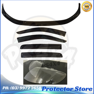 Ford Ranger PX 2011-2015 Bonnet Protector Weathershields & Light Covers