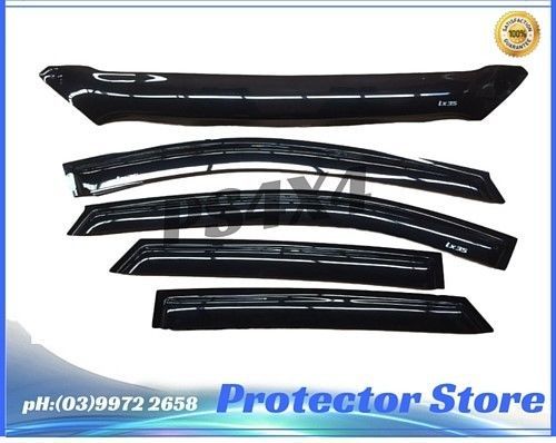 Hyundai ix35 Bonnet Protector & Window Visors Weather Shields
