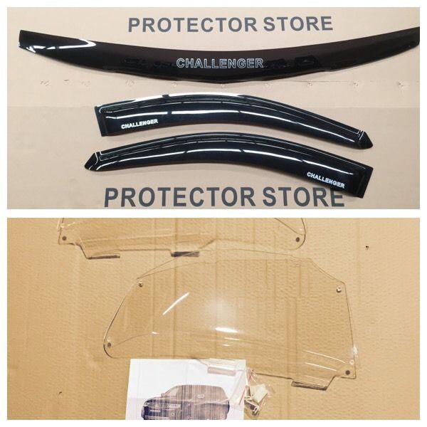 Mitsubishi Challenger 2009-2015 Bonnet Protecter Weather shields & Light Covers