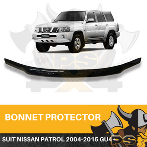 Bonnet Protector for Nissan Patrol Y61 GU4+ Wagon 2004-2015 Tinted Guard