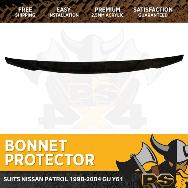 Bonnet Protector for Nissan Patrol Y61 GU1-3 Wagon 1998-2004 Tinted Guard