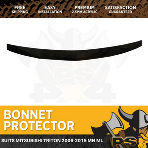 Bonnet Protector for Mitsubishi Triton 2006-2015 ML MN Tinted Guard