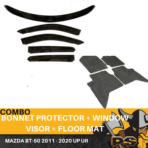 Mazda BT50 2011-2020 Bonnet Protector , Window Visors & Floor Mats BT-50