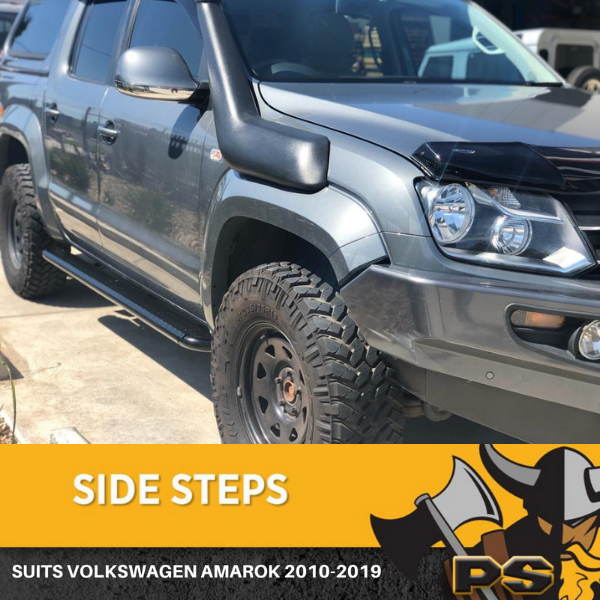 Ps4x4 Side Steps To Suit VW Amarok Running Boards Steel Rock Sliders 2010-2020