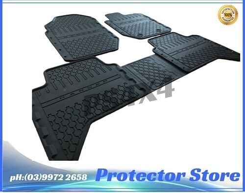 Ford Ranger PX 2012-2016 Dual Cab Rubber Floor Mats Front & Rear New