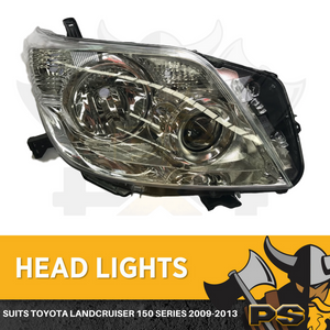Headlight to suit a Toyota Prado 150 Series 2009-2013 RHS Headlights Right Hand