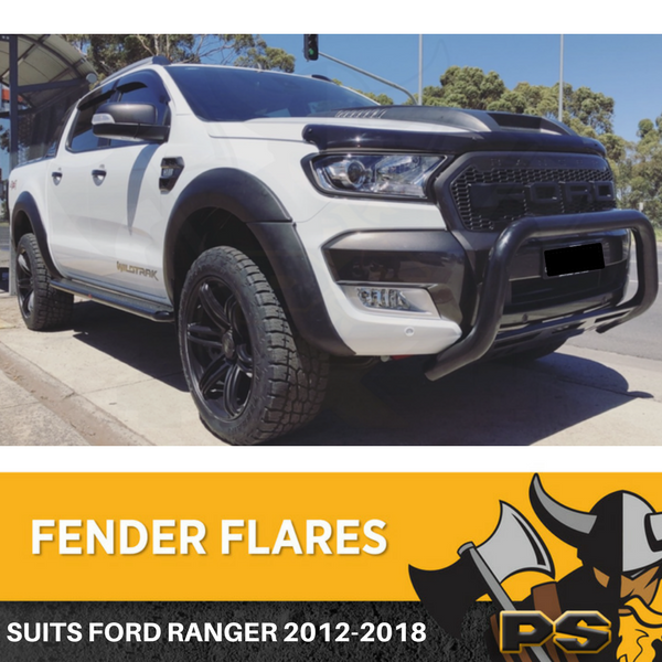 Ford Ranger Flares KIT 2015-2018 PX1 MK2 Fender Flares Black