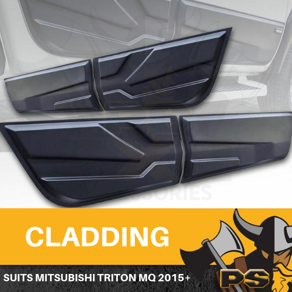 Door Body Molding Cladding Trim to suit Mitsubishi Triton MQ 2015-2019