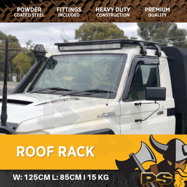 Steel Flat Roof Rack For Toyota Landcruiser 79 75 70 Series UTE 850 x 1250mm