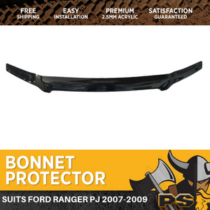 Bonnet Protector For Ford Ranger 2007-2009 PJ Tinted Guard