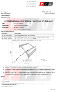 TOYOTA HILUX (1999-2005) OZROO UNIVERSAL TUB RACK - HALF HEIGHT & FULL HEIGHT