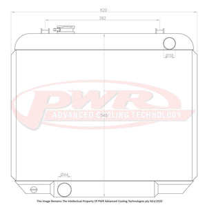 55mm Radiator (Ford Galaxie V8 64-68)