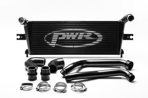 HOLDEN Colorado RG 2014-2019 2.8L Diesel 55mm Intercooler & Pipe Kit, billet ribbed outlets, includes silicone hose
