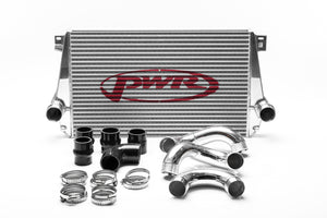 VW Amarok 2012-2016 2.0L 42mm Intercooler & Pipe Kit, billet ribbed outlets