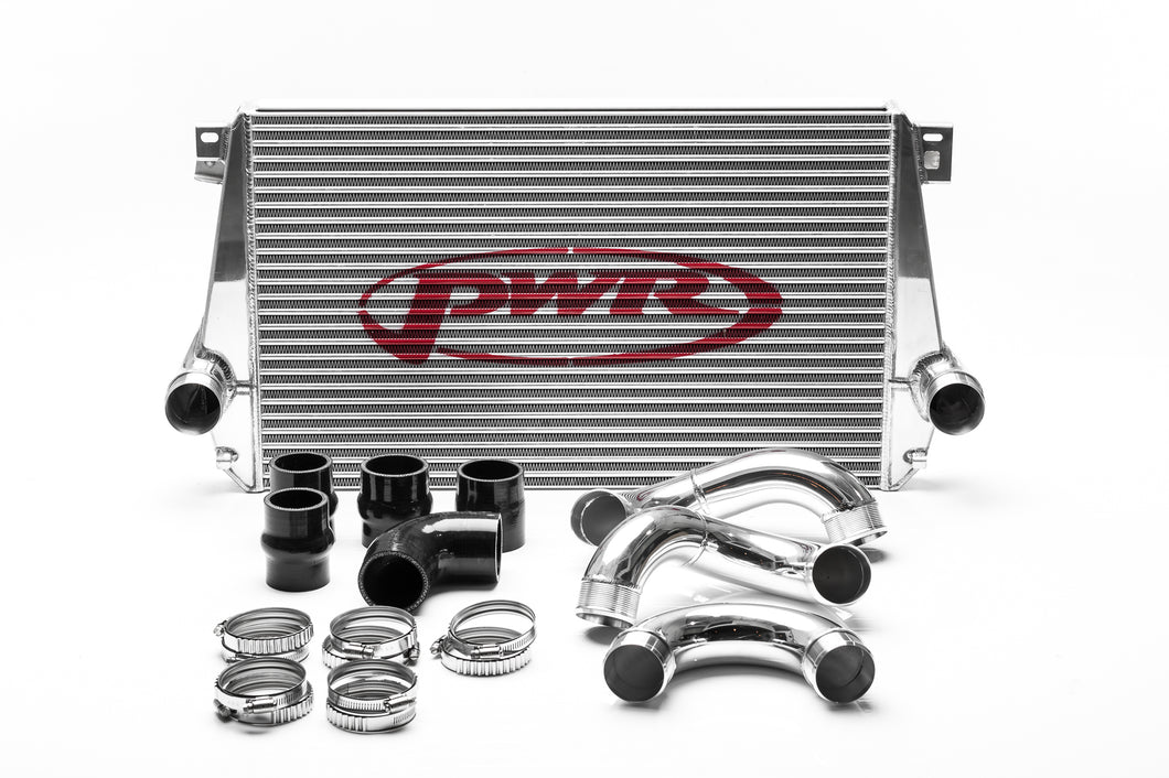 VW Amarok 2012-2016 2.0L 42mm Intercooler & Pipe Kit, billet ribbed outlets