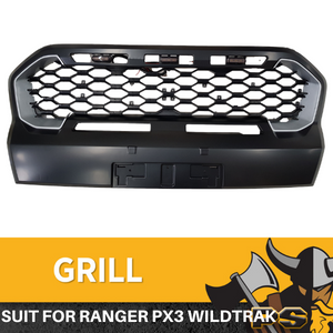 Raptor Matte Black Grille for 2015+ Ranger MK3 PX3 Wildtrak