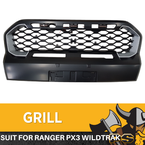 Raptor Matte Black Grille for 2015+ Ranger MK3 PX3 Wildtrak