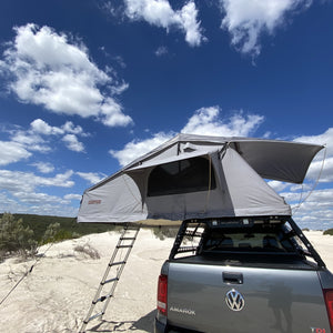 ROOF TOP TENT PACKAGE - 2 PERSON LONG STYLE SOFT SHELL TENT CANYON OFFROAD