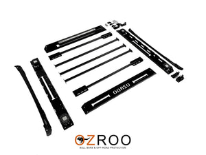 TOYOTA HILUX (1997-2015) KZN & KUN DUAL CAB ULTIMATE ROOF RACK - INTEGRATED LIGHT BAR & SIDE LIGHTS