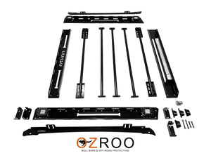 TOYOTA HILUX (2015-2020) GUN DUAL CAB ULTIMATE ROOF RACK - INTEGRATED LIGHT BAR & SIDE LIGHTS