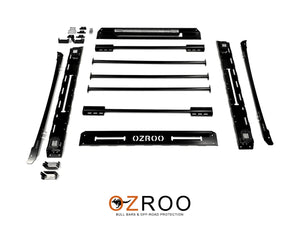 TOYOTA HILUX (2015-2020) GUN DUAL CAB ULTIMATE ROOF RACK - INTEGRATED LIGHT BAR & SIDE LIGHTS