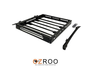 TOYOTA HILUX (2015-2020) GUN DUAL CAB ULTIMATE ROOF RACK - INTEGRATED LIGHT BAR & SIDE LIGHTS