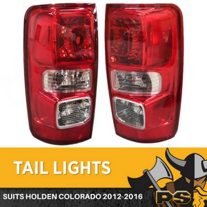 TAIL LIGHTS PAIR TO SUIT HOLDEN COLORADO RG 06/2012-2016