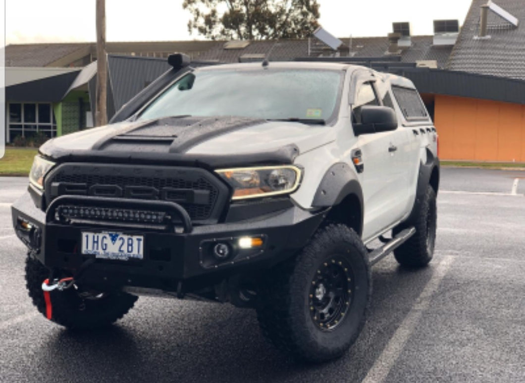 BULL BAR WINCH BAR + LIGHTS TO SUIT FORD RANGER 2015-2018 MK2 ADR