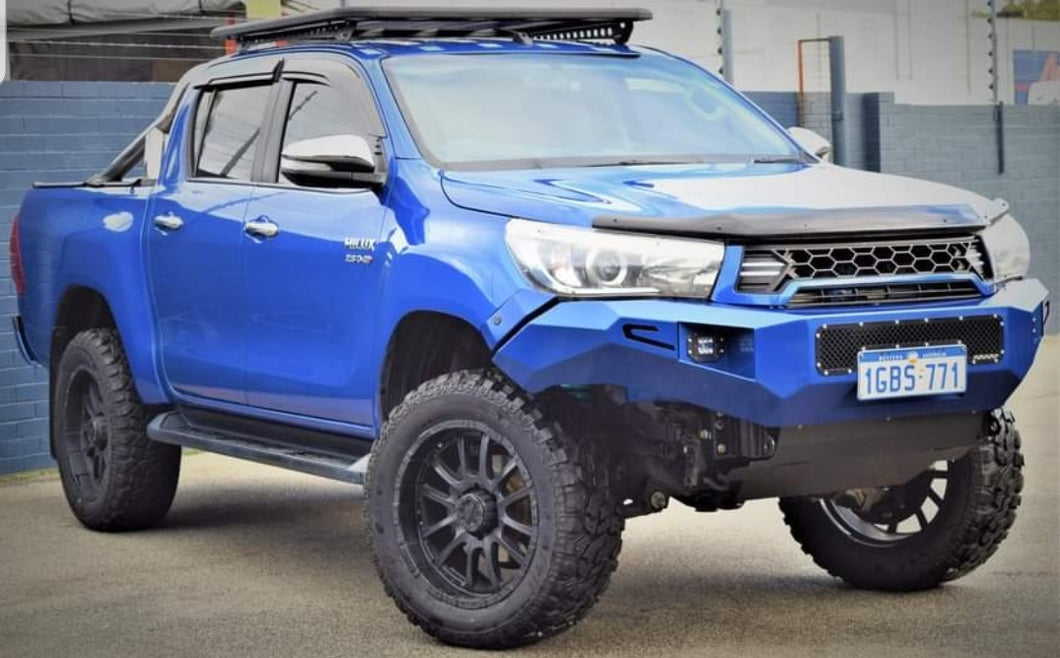PS4X4 Viking X Rocker Bull Bar to suit Toyota Hilux N80 GUN Revo 2015+ Steel Winch Compatible